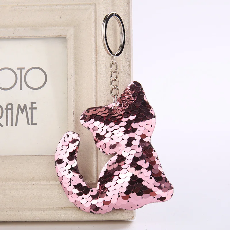 Cute Pompom Glitter Key Chain Pendant Zinc Alloy Metal Cat Sequin Key Ring Female Bag Car Accessaries Gifts Women Keyring D1930
Cute Pompom Glitter Key Chain Pendant Zinc Alloy Metal Cat Sequin Key Ring Female Bag Car Accessaries Gifts Women Keyring D1930
