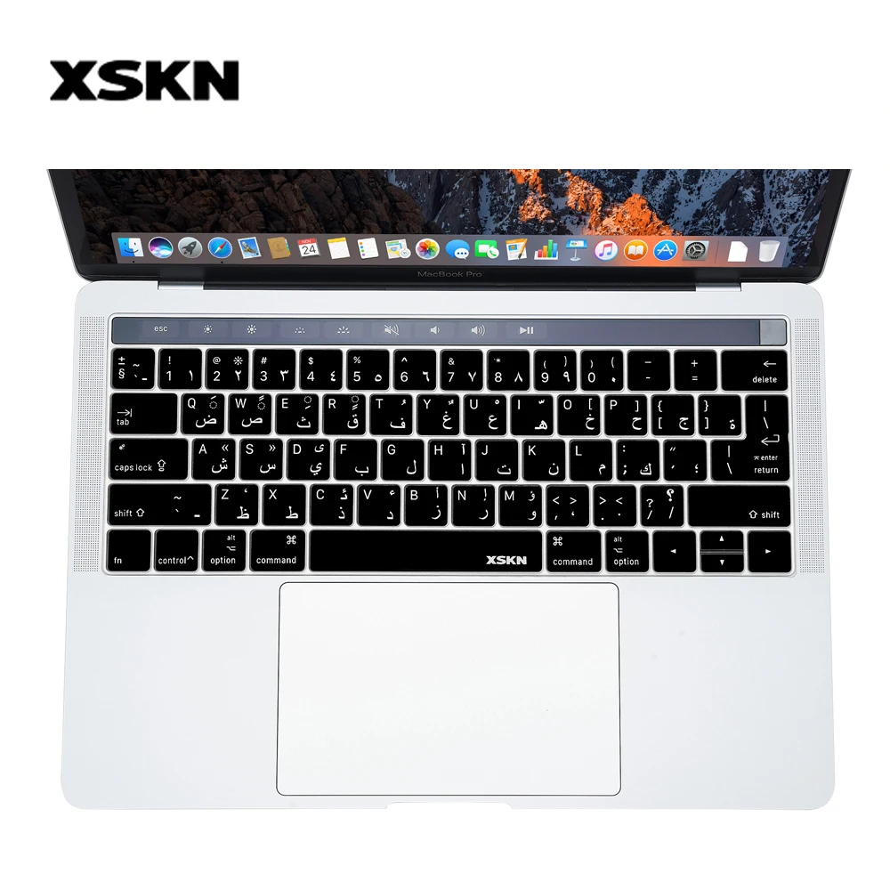 XSKN Arabic Keyboard Cover Skin Ultra Thin Protective Film for Apple MacBook Pro Retina 13" 15" TouchBar US EU Both, Free Gift
XSKN Arabic Keyboard Cover Skin Ultra Thin Protective Film for Apple MacBook Pro Retina 13" 15" TouchBar US EU Both, Free Gift