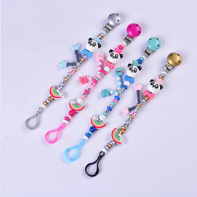 New Baby Pacifier Clips Wood Cute Panda Koala Baby Pacifier Clips Pacifier Chain Dummy Clip Wooden Leash Nipple Holder Anti-Drop
New Baby Pacifier Clips Wood Cute Panda Koala Baby Pacifier Clips Pacifier Chain Dummy Clip Wooden Leash Nipple Holder Anti-Drop
