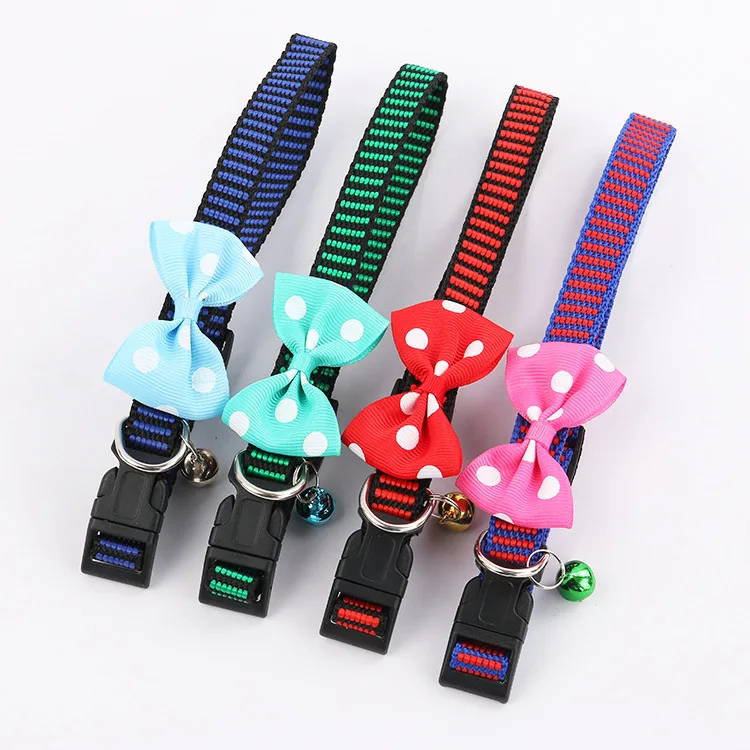 1Pc Nylon Adjustable Cat Collar Pet Dog Collars With Bell Bowknot Charm Necklace Collar For Little Dogs Cat Collars Pet Supplies
1Pc Nylon Adjustable Cat Collar Pet Dog Collars With Bell Bowknot Charm Necklace Collar For Little Dogs Cat Collars Pet Supplies
