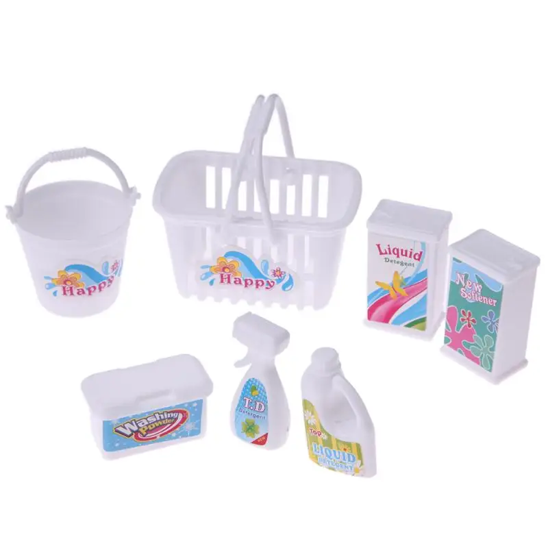7pcs/Set Dollhouse Miniature Mini Cleaning Tools Laundry Basket Bucket Detergent Kit For Doll Bathing Accessories&props
7pcs/Set Dollhouse Miniature Mini Cleaning Tools Laundry Basket Bucket Detergent Kit For Doll Bathing Accessories&props