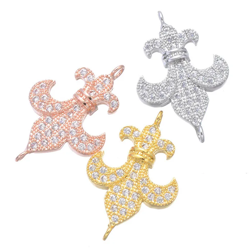 Jewelry Findings Anchor Connectors Gold Silver Color Micro Pave Zircon Copper Metal Connector Fit For Bracelets Making CHF541
Jewelry Findings Anchor Connectors Gold Silver Color Micro Pave Zircon Copper Metal Connector Fit For Bracelets Making CHF541