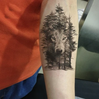 New Large Temporary Tattoo Sticker Wolf In Trees cute Animals Timberwolves celand Wolf Tiger Designs Body Art Women Arms 21*15
New Large Temporary Tattoo Sticker Wolf In Trees cute Animals Timberwolves celand Wolf Tiger Designs Body Art Women Arms 21*15