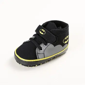 Infant Toddler Shoes Unisex Baby Boys Girls Crib Bebe Cute Cartoon Batman Canvas First Walkers Soft Soled Prewalkers
Infant Toddler Shoes Unisex Baby Boys Girls Crib Bebe Cute Cartoon Batman Canvas First Walkers Soft Soled Prewalkers
