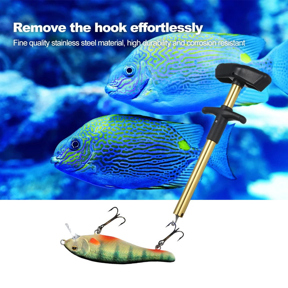 T-type Easy Fish Hook Remover Minimizing Injuries Fishhooks Removal Hand Tool Golden&L
T-type Easy Fish Hook Remover Minimizing Injuries Fishhooks Removal Hand Tool Golden&L