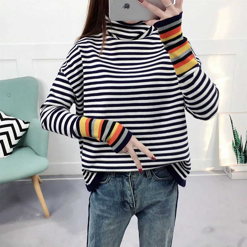 Turtle Neck Women Knitted Loose Pullover Sweater Elastic Fall Fashion Autumn Long Sleeve Pulll Ladies Fall Jumper Sweaters Knit
Turtle Neck Women Knitted Loose Pullover Sweater Elastic Fall Fashion Autumn Long Sleeve Pulll Ladies Fall Jumper Sweaters Knit