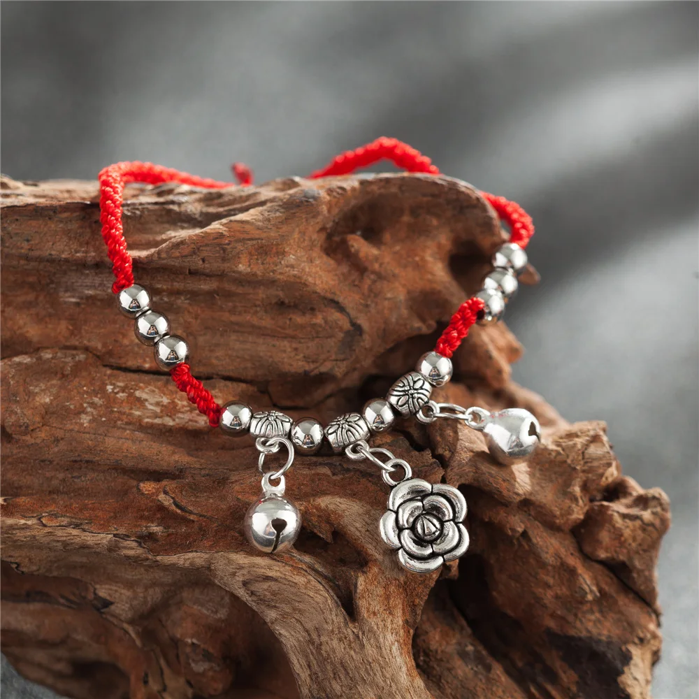 2018 Lucky Red Thread Rope Kabbalah A Bracelet Silver Color Flower Elephant Bell Charm For Women Men Adjustable String Handmade
2018 Lucky Red Thread Rope Kabbalah A Bracelet Silver Color Flower Elephant Bell Charm For Women Men Adjustable String Handmade