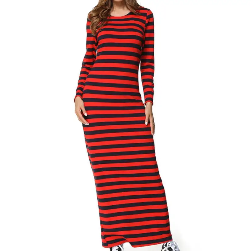 KANCOOLD dress new high quality fashion Clubwear Party Long Sleeve Striped Casual Ankle-Length Sheath dress women feb8
KANCOOLD dress new high quality fashion Clubwear Party Long Sleeve Striped Casual Ankle-Length Sheath dress women feb8