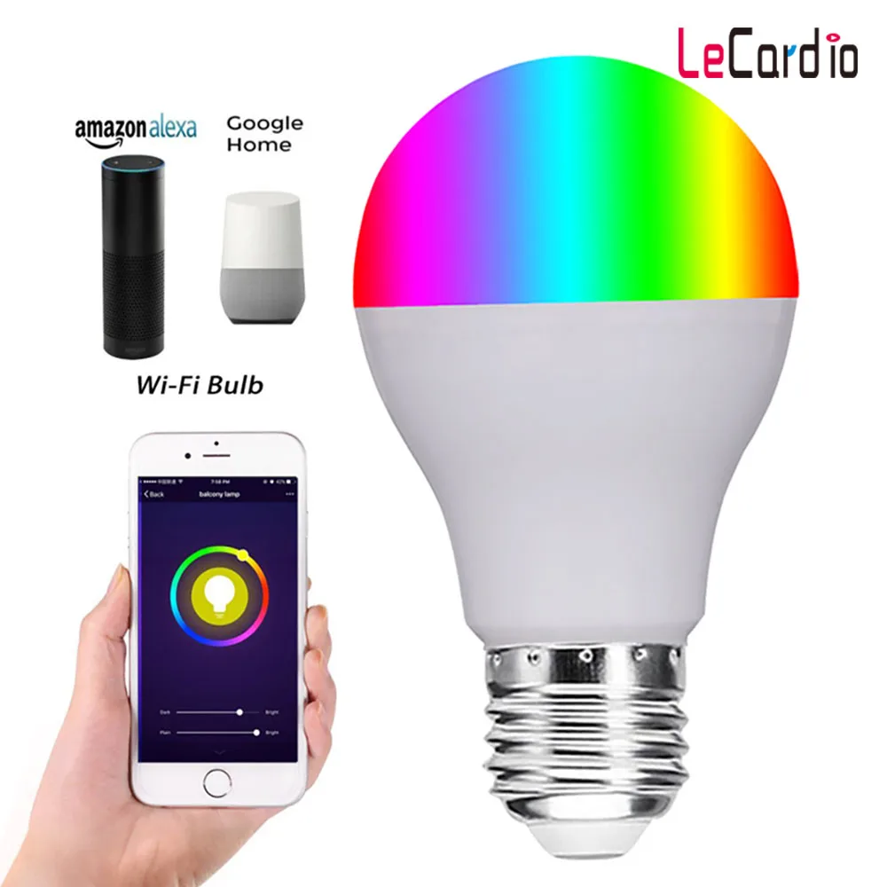 Wifi Bulb Smart Light Lamp, 11W Spotlight Bulb Wifi Control Holiday Lighting 16 Million Multi Colors, Compatible with Alexa Echo
Wifi Bulb Smart Light Lamp, 11W Spotlight Bulb Wifi Control Holiday Lighting 16 Million Multi Colors, Compatible with Alexa Echo