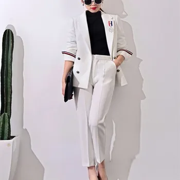 2019 New Formal Suits for Women Casual Office Business Suitspants Work Wear Sets Uniform Styles Elegant Pant Suits J17CT0006
2019 New Formal Suits for Women Casual Office Business Suitspants Work Wear Sets Uniform Styles Elegant Pant Suits J17CT0006