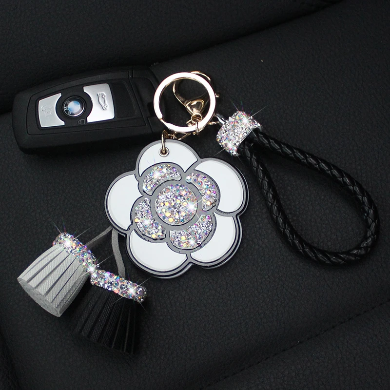 Female-Keychain-for-Bag-Crystal-Camellia-Flower-Car-Key-Ring-Car-Key-Pendant-2