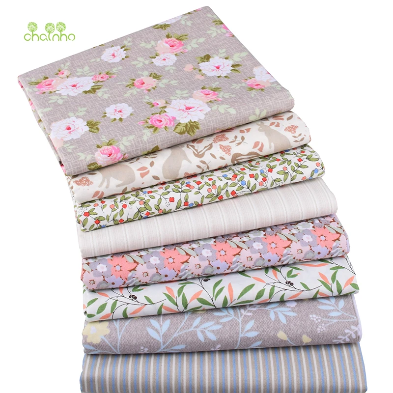 Chainho,Light Brown Floral Series,Print Twill Cotton Fabric,Patchwork Cloth For DIY Sewing&Quilting Baby&Child Material CC327
Chainho,Light Brown Floral Series,Print Twill Cotton Fabric,Patchwork Cloth For DIY Sewing&Quilting Baby&Child Material CC327