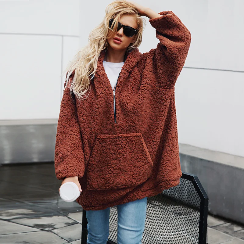 New Fashion Faux Fur Hooded Pullovers Women Ladies Winter Warm Long Sleeve Big Pocket Casual Fur Jacket Overcoat Plus Size6Q2156
New Fashion Faux Fur Hooded Pullovers Women Ladies Winter Warm Long Sleeve Big Pocket Casual Fur Jacket Overcoat Plus Size6Q2156