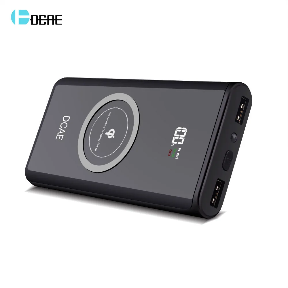 DCAE Qi Wireless Charger Power Bank 10000mAh For iPhone Xs Max Xr X 8 Plus Samsung S9 S8 Portable Powerbank Mobile Phone Charger
DCAE Qi Wireless Charger Power Bank 10000mAh For iPhone Xs Max Xr X 8 Plus Samsung S9 S8 Portable Powerbank Mobile Phone Charger