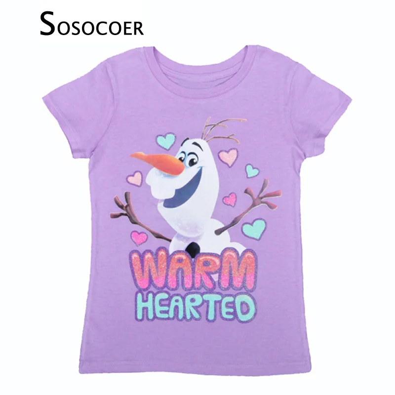 SOSOCOER Girls T Shirt Short Sleeve Kids T-shirt 2017 Summer Olaf Girl T-shirts High Quality Cartoon Anime Kids Clothes For 7T
SOSOCOER Girls T Shirt Short Sleeve Kids T-shirt 2017 Summer Olaf Girl T-shirts High Quality Cartoon Anime Kids Clothes For 7T