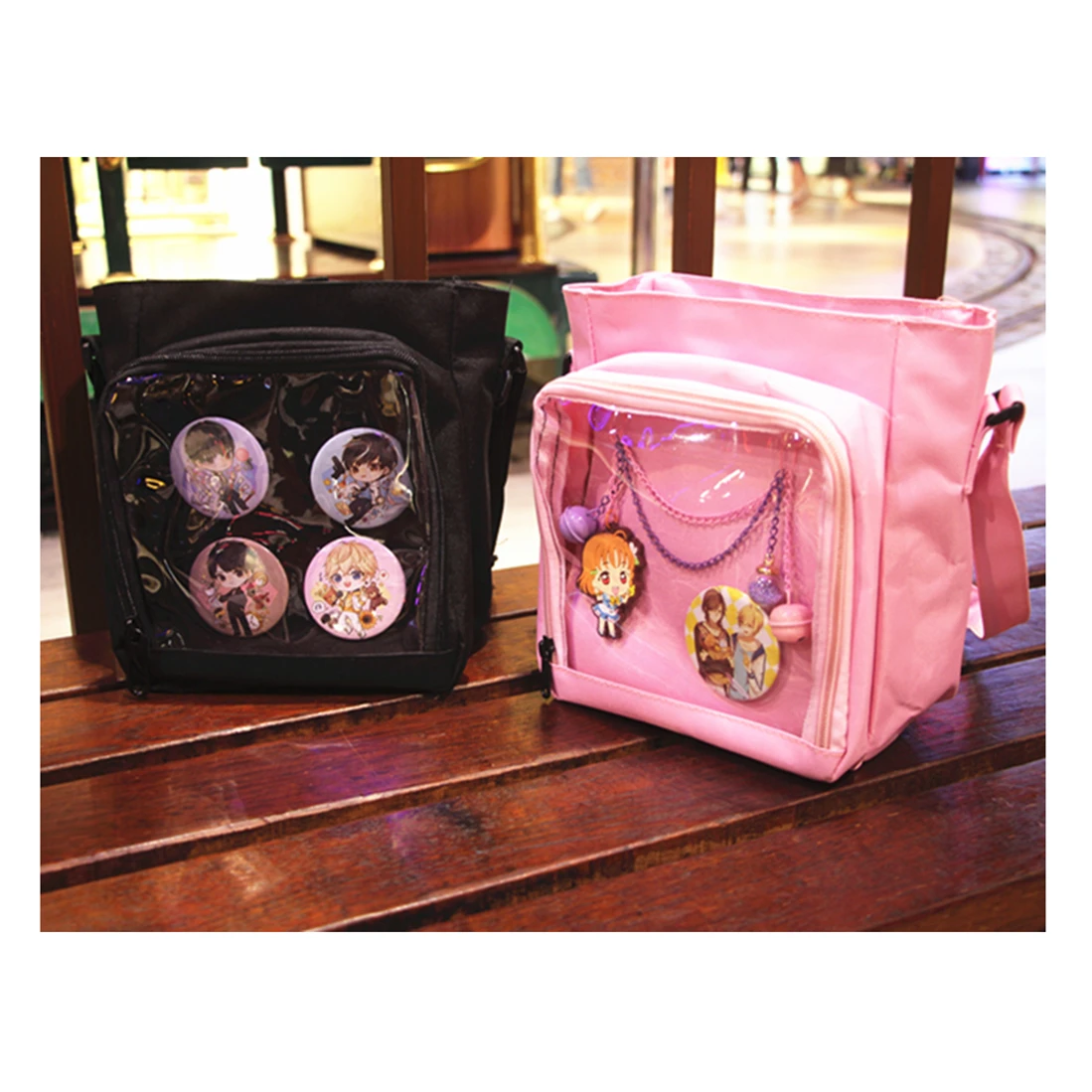 Lolita Transparent mini canvas ita bag Women's single shoulder bags diagonal 20cm bag animation backpack
Lolita Transparent mini canvas ita bag Women's single shoulder bags diagonal 20cm bag animation backpack