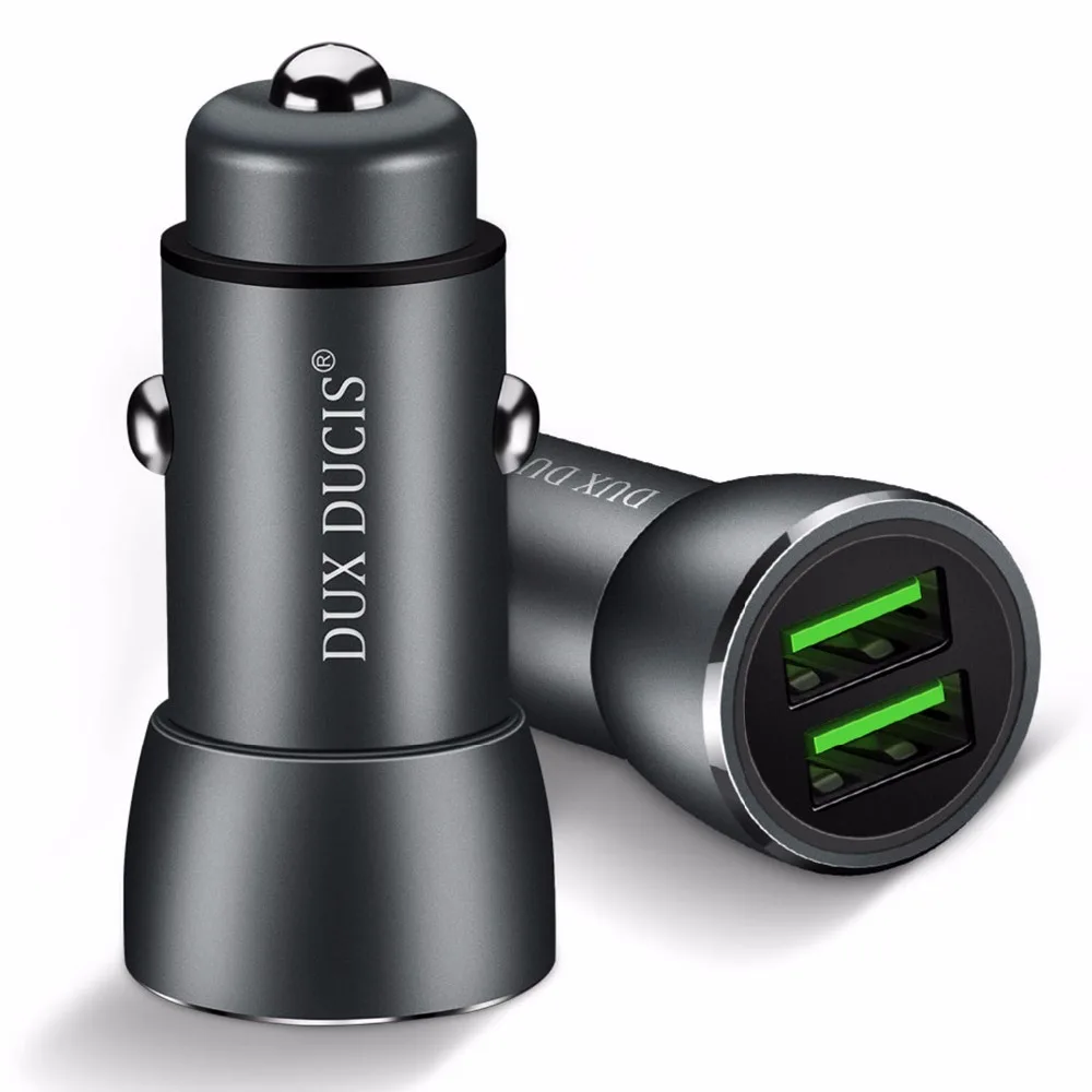 Dual QC3.0 fast car charger Smart fast charger auto recognition 2USB fast charging for Android Apple iPad Intelligent adjustment
Dual QC3.0 fast car charger Smart fast charger auto recognition 2USB fast charging for Android Apple iPad Intelligent adjustment