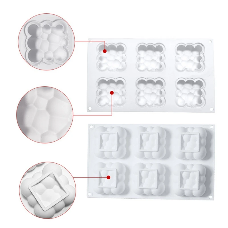 6 Hole Cloud Silicone Cake Mold For Baking Mousse Chocolate Sponge Moulds Pans Cake Decorating Tools accessories Moule
6 Hole Cloud Silicone Cake Mold For Baking Mousse Chocolate Sponge Moulds Pans Cake Decorating Tools accessories Moule