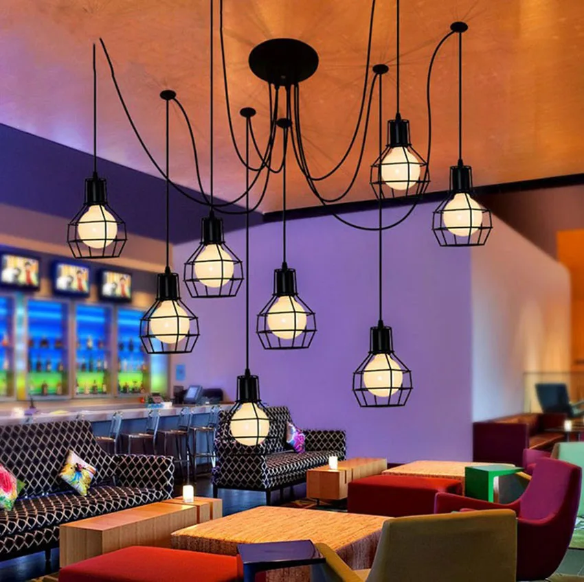 Retor Art Deco Iron Cage Pendant Lights Nordic Creative DIY Droplight LED Pendant Lamps Living Room Cafe Bar Lighting Luminaire
Retor Art Deco Iron Cage Pendant Lights Nordic Creative DIY Droplight LED Pendant Lamps Living Room Cafe Bar Lighting Luminaire