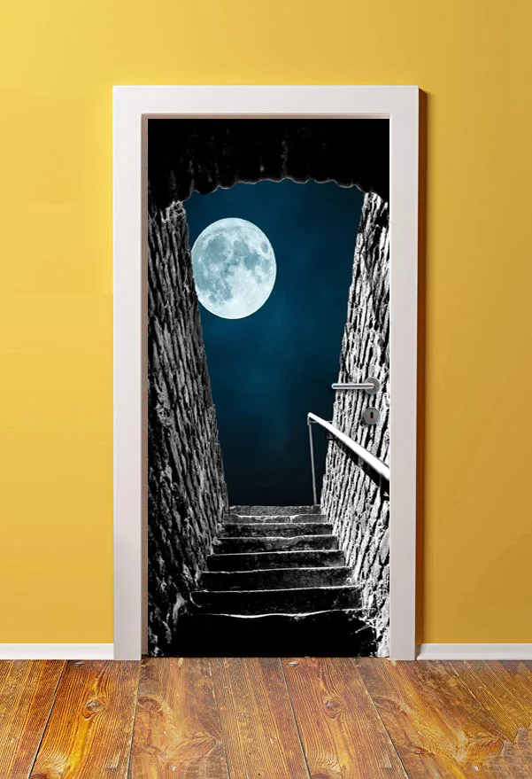 3D Door Mural Moon Night Stairs Door Sticker Wall Print Deco Wall Mural Photo Wall Stickers self adhesive door wrap
3D Door Mural Moon Night Stairs Door Sticker Wall Print Deco Wall Mural Photo Wall Stickers self adhesive door wrap