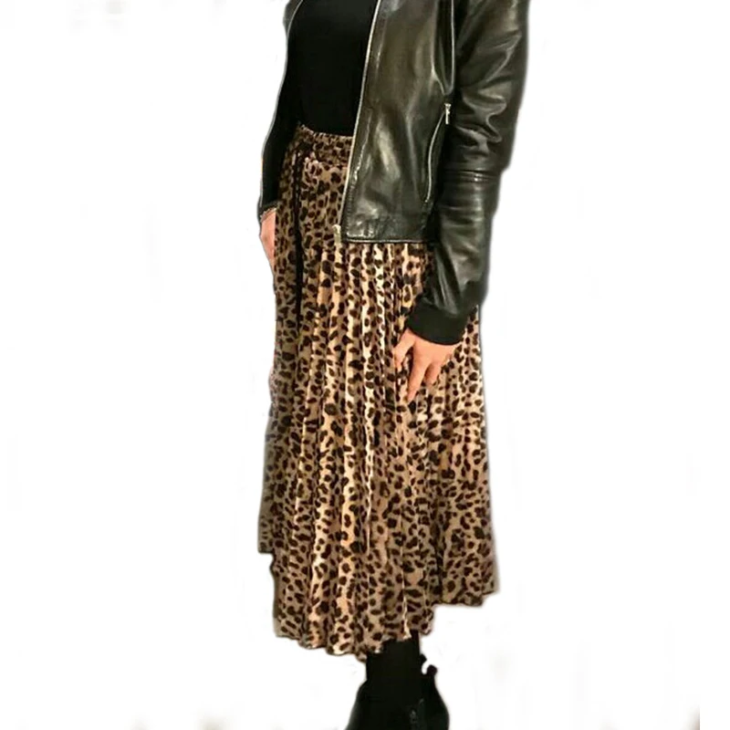 Women Chiffon Midi Skirt Ladies Boho Leopard Print High Waist Vintage Women-s Skirts Drasting Feminine Korean Clothes Jupe Femme
Women Chiffon Midi Skirt Ladies Boho Leopard Print High Waist Vintage Women-s Skirts Drasting Feminine Korean Clothes Jupe Femme