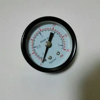 40mm axial pressure gauge 2kg/cm2 30psi transverse pressure gauge (pressure equivalent to 0.2mpa)