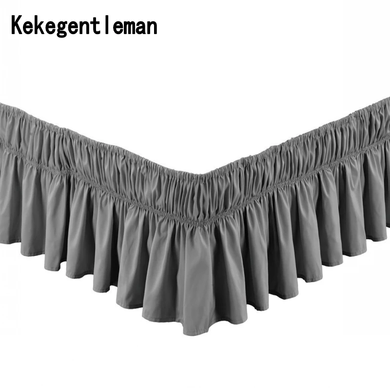 Hotel Solid Color Elastic Bed Skirt Without Bed Surface 100% Polyester Bed Apron Bedspread Lace Bed Skirt Full Queen Size 
Hotel Solid Color Elastic Bed Skirt Without Bed Surface 100% Polyester Bed Apron Bedspread Lace Bed Skirt Full Queen Size