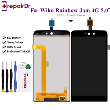 100% Tested Black 5.0 inch For Wiko Rainbow Jam 4G LCD Display + Touch Screen Digitizer Assembly Replacement Free Shipping
100% Tested Black 5.0 inch For Wiko Rainbow Jam 4G LCD Display + Touch Screen Digitizer Assembly Replacement Free Shipping