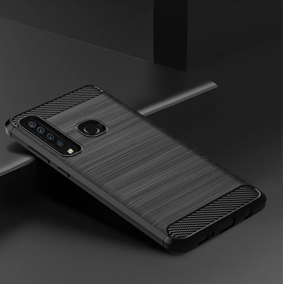 Luxury Cases For Samsung A9 2018 Case Silicon Shockproof Plain Carbon Fiber Cover for Case Samsung Galaxy A9 2018 TPU Coque (10)
