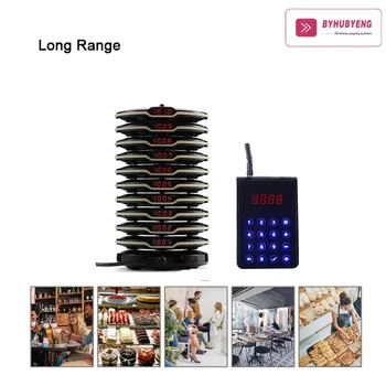 BYHUBYENG Wireless Coaster Pager System Easy Operation FM Technology Long Launch Range 3000m Restaurant Pager Calling System
BYHUBYENG Wireless Coaster Pager System Easy Operation FM Technology Long Launch Range 3000m Restaurant Pager Calling System