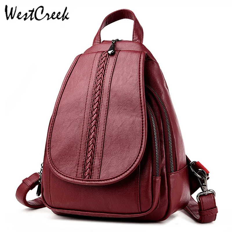 WESTCREEK Brand Women Leather Backpacks for Vintage Bagpack Luxury Designer Large Capacity Solid Travel Backpack
WESTCREEK Brand Women Leather Backpacks for Vintage Bagpack Luxury Designer Large Capacity Solid Travel Backpack