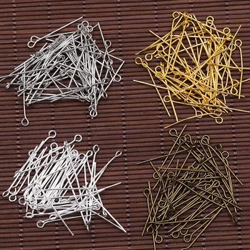 100pcs Gold Silver Bronze Eye Head Pins 15 18 20 24 28 30 50 mm Eye Pins Findings For Diy Jewelry Making Jewelry Accessories
100pcs Gold Silver Bronze Eye Head Pins 15 18 20 24 28 30 50 mm Eye Pins Findings For Diy Jewelry Making Jewelry Accessories