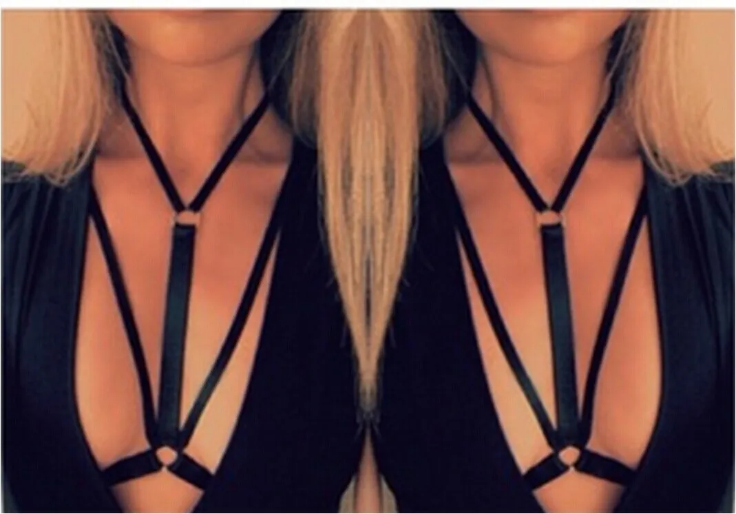 Women Bra Strap Black Chest Cage Harness Body Strap Ladies Halter Bra Bustier Femme Accessory
Women Bra Strap Black Chest Cage Harness Body Strap Ladies Halter Bra Bustier Femme Accessory
