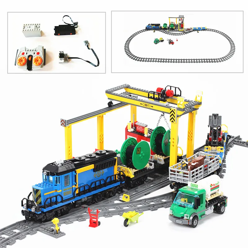LP 02008 02009 City Cargo Train Building Blocks toys bricks Compatible with 60052 60051 remote control rc train gift
LP 02008 02009 City Cargo Train Building Blocks toys bricks Compatible with 60052 60051 remote control rc train gift