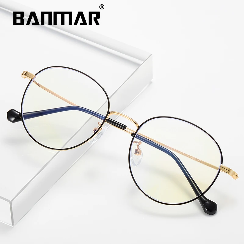 BANMAR Fashion Blue Light Glasses Retro Metal Frame Anti Blue Ray Computer Glasses Vintage Designer Round Glasses Frame Eyewear
BANMAR Fashion Blue Light Glasses Retro Metal Frame Anti Blue Ray Computer Glasses Vintage Designer Round Glasses Frame Eyewear