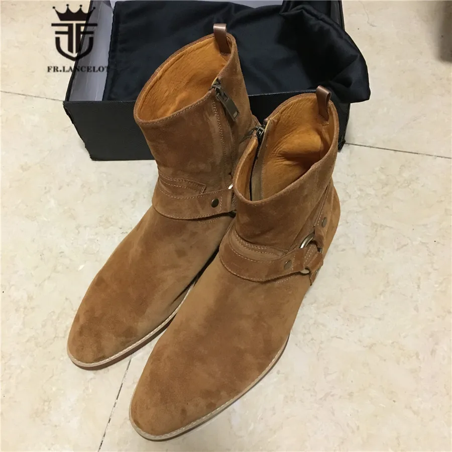 chelsea boots with straps