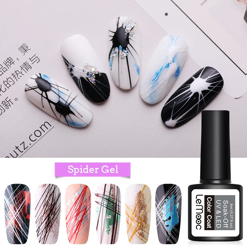 LEMOOC 8ml Nail Spider Gel Painting Creative Nail Art UV Gel Wire Drawing Elasticity Point Line Soak Off Gel Spider Varnish
LEMOOC 8ml Nail Spider Gel Painting Creative Nail Art UV Gel Wire Drawing Elasticity Point Line Soak Off Gel Spider Varnish