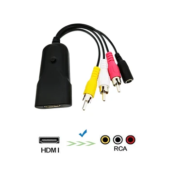 

1080P HDMI To AV/RCA CVBS Adapter Cable Mini HDMI2AV Video Converter Box For HDTV TV PS3 Computer PC VCR DVD PS4 Monitor