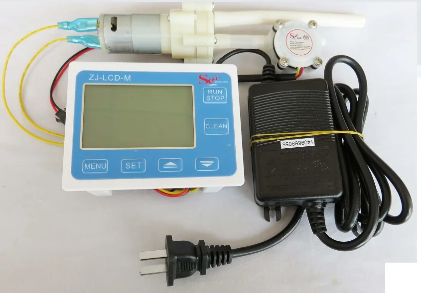 Quantitative digital liquid flow counter + hall flow sensor + pump + power adapter for Beer beverage vending machine
Quantitative digital liquid flow counter + hall flow sensor + pump + power adapter for Beer beverage vending machine