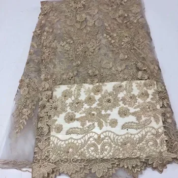 High Quality Lace Fabric Apliques Bridal Lace, Latest French Lace fFabric Gold, 3D Flower beads Lace Wedding Dresses
High Quality Lace Fabric Apliques Bridal Lace, Latest French Lace fFabric Gold, 3D Flower beads Lace Wedding Dresses