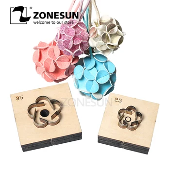 ZONESUN Ball-Flower Leather Cutting Die DIY Key Ring Cut Out Wooden Template Punching Key Chain Die Cutting Mould Decoration
ZONESUN Ball-Flower Leather Cutting Die DIY Key Ring Cut Out Wooden Template Punching Key Chain Die Cutting Mould Decoration