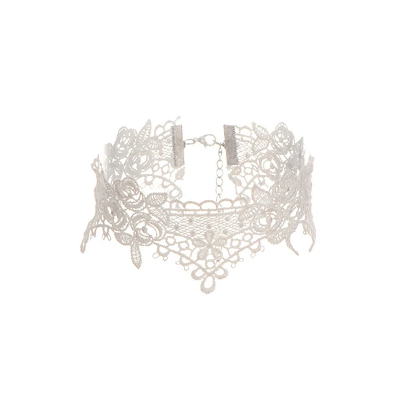 ZHINI New Arrival White Color Lace Choker Necklaces Bridal Jewelry Women Wedding tattoo Tassel Punk Style Lace Pendants Necklace
ZHINI New Arrival White Color Lace Choker Necklaces Bridal Jewelry Women Wedding tattoo Tassel Punk Style Lace Pendants Necklace