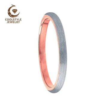 2MM Women Wedding Ring Engament Ring Tungsten Carbide Ring Rose Gold Color Dome Band Comfort Fit
2MM Women Wedding Ring Engament Ring Tungsten Carbide Ring Rose Gold Color Dome Band Comfort Fit