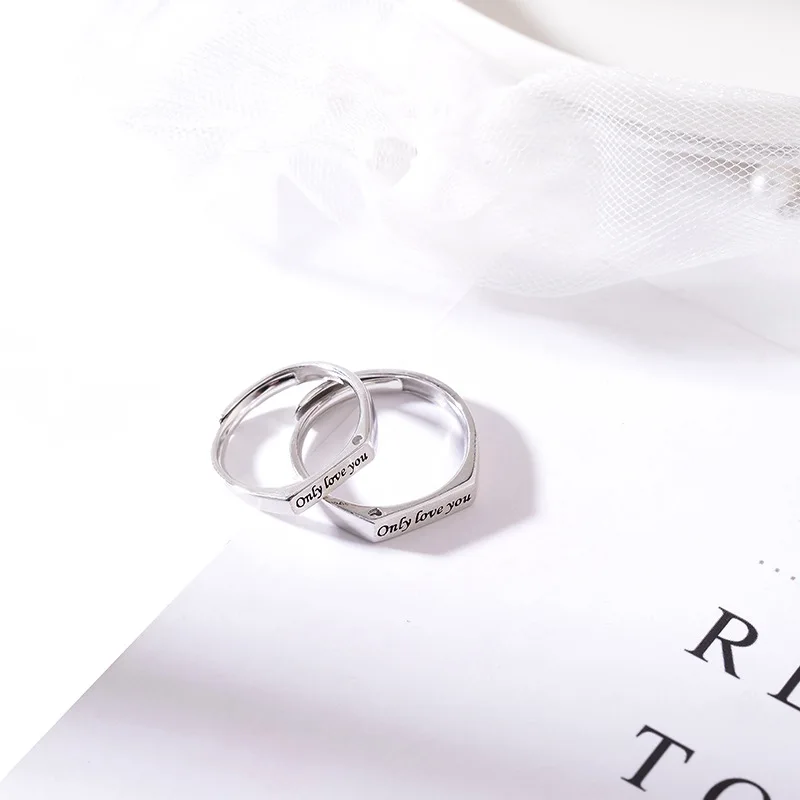 Ziris Luxury Jewelry 925 Sterling Silver Lover's Message Ring Only Love You For Engagement Valentine's Day Gift
Ziris Luxury Jewelry 925 Sterling Silver Lover's Message Ring Only Love You For Engagement Valentine's Day Gift