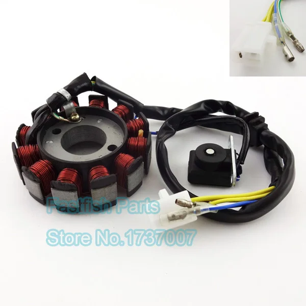 GY6 125 Magneto Coil 12 Poles Coils Ignition Stator For GY6 125cc 150cc Moped Scooter ATV Pit Dit Bike
GY6 125 Magneto Coil 12 Poles Coils Ignition Stator For GY6 125cc 150cc Moped Scooter ATV Pit Dit Bike
