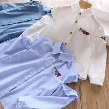 girls Dew shoulder Shirts 2019 kids cotton blouse sweet children stripe Shirts fashion leisure kids belle clothing
girls Dew shoulder Shirts 2019 kids cotton blouse sweet children stripe Shirts fashion leisure kids belle clothing