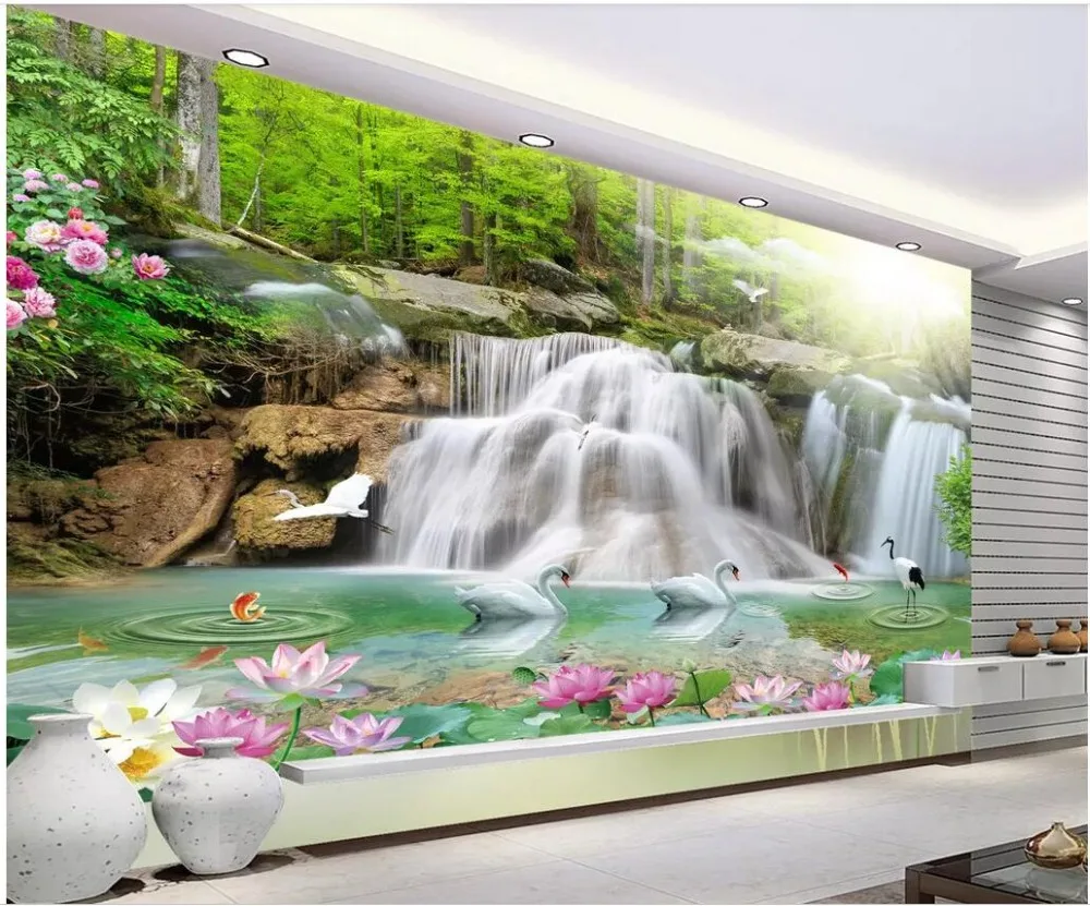 3d room wallpaper custom mural on the wall Landscape waterfall romantic swan beauty home decor photo wallpaper for walls 3 d
3d room wallpaper custom mural on the wall Landscape waterfall romantic swan beauty home decor photo wallpaper for walls 3 d