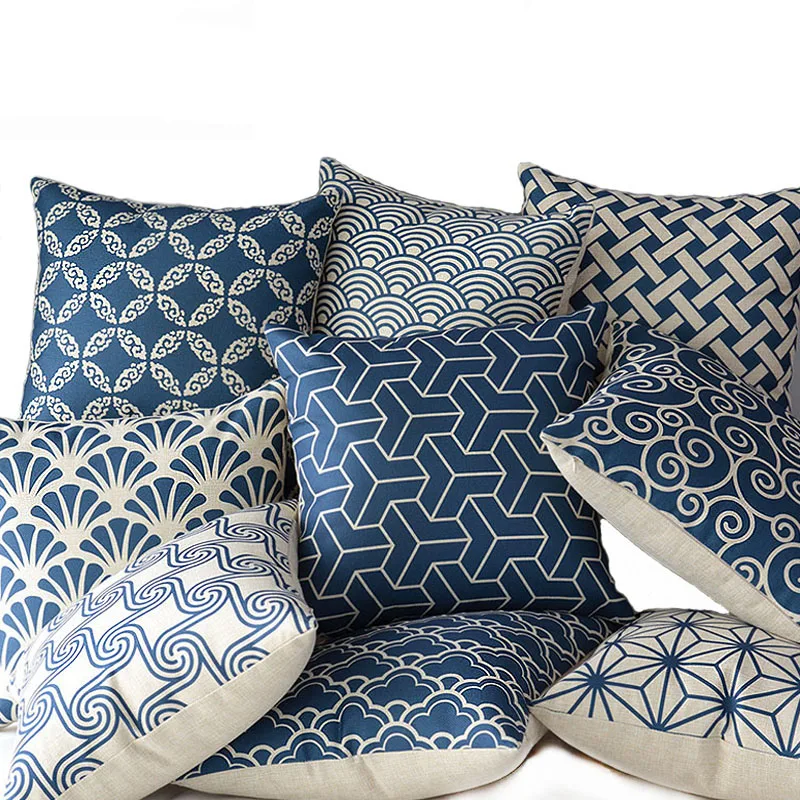 Army Blue Geometry Cushion Cover Home Car decorative throw pillows New Arrival Funda Cojines wave coussin custom Almofada
Army Blue Geometry Cushion Cover Home Car decorative throw pillows New Arrival Funda Cojines wave coussin custom Almofada