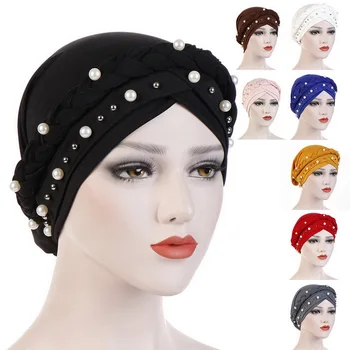 Women Head Scarf Head Wrap Muslim Soft Cancer Chemo Cap Turban Hats Beads Braid Hair Loss Beads Islamic India Cap
Women Head Scarf Head Wrap Muslim Soft Cancer Chemo Cap Turban Hats Beads Braid Hair Loss Beads Islamic India Cap