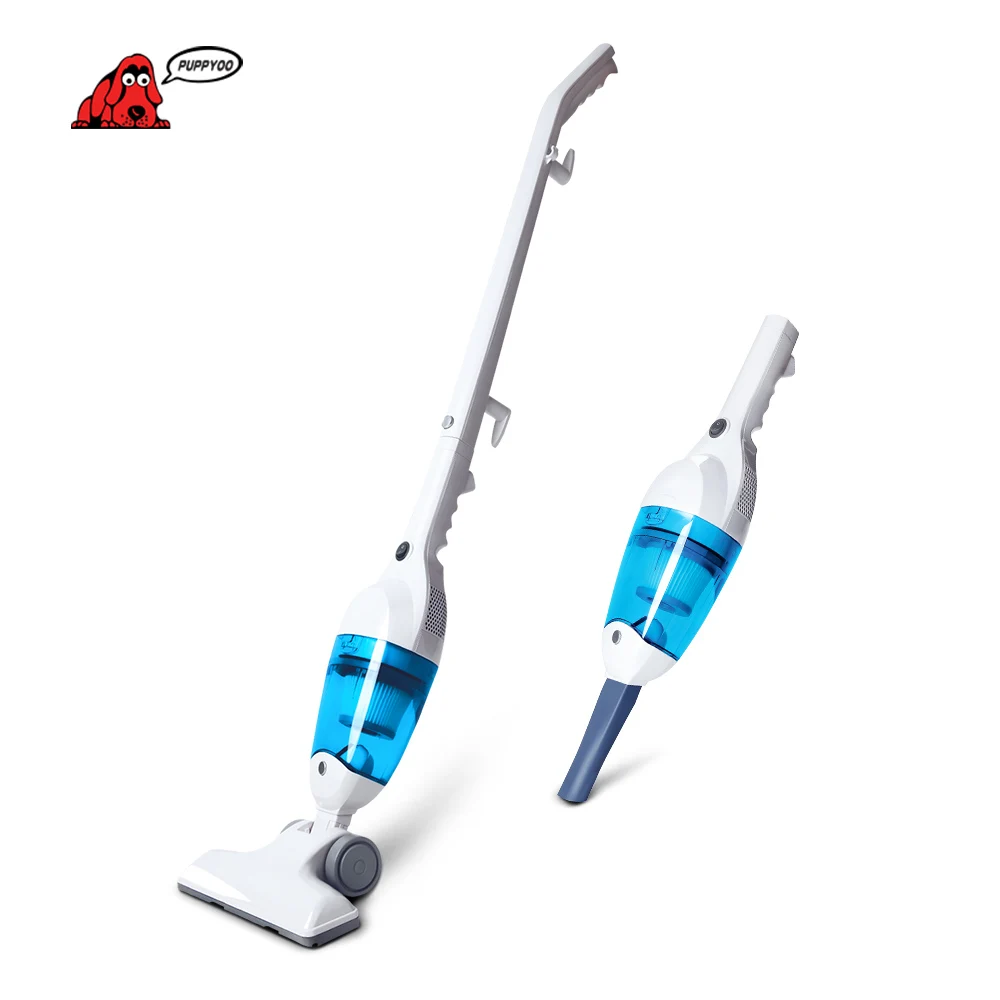 PUPPYOO Low Noise Mini Home Rod Vacuum Cleaner Portable Dust Collector Aspirator Handheld Catcher WP3006 Blue color | Бытовая техника